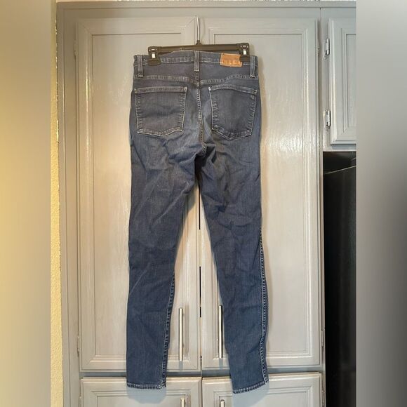 Madewell 10” High Rise Dark Blue Skinny Jeans - Picture 6 of 12